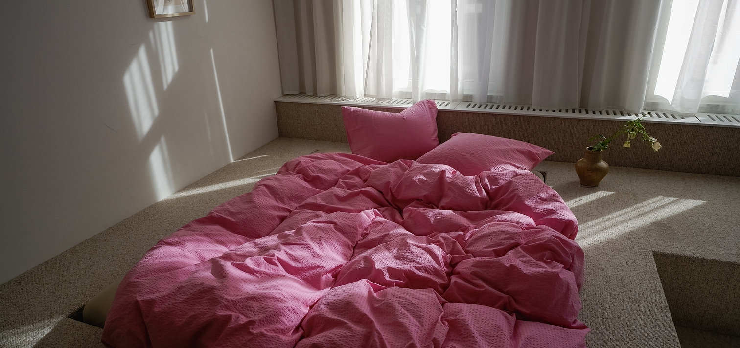 Crisp Sunset Pink Beddengoed LR6