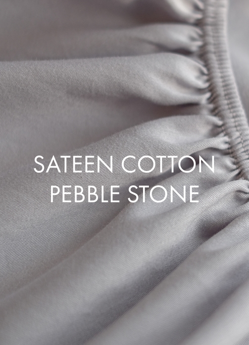 Colour guide sateen cotton pebble stone