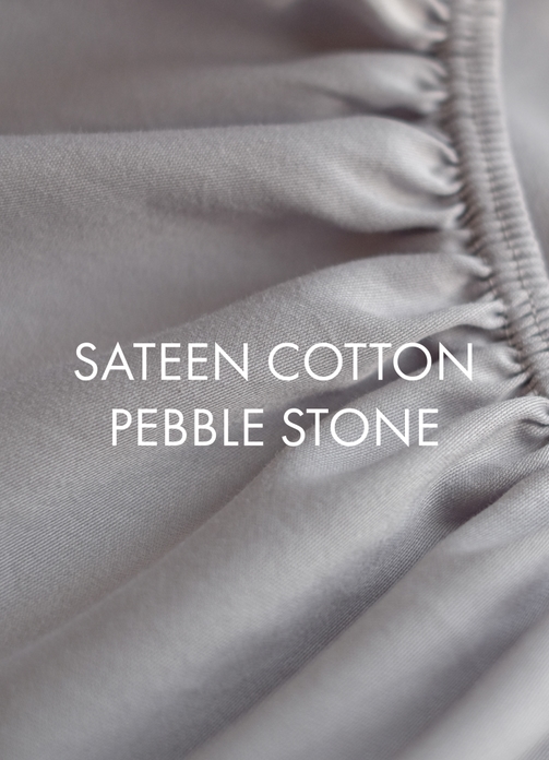 Colour guide sateen cotton pebble stone